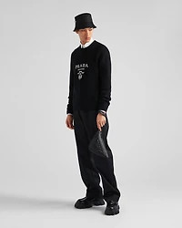 Wool and cashmere crew-neck sweater