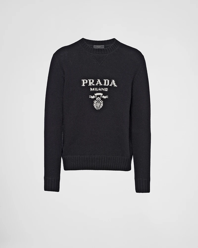 Wool and cashmere crew-neck sweater