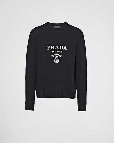 Wool and cashmere crew-neck sweater