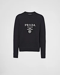 Wool and cashmere crew-neck sweater