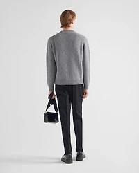 Wool and cashmere crew-neck sweater