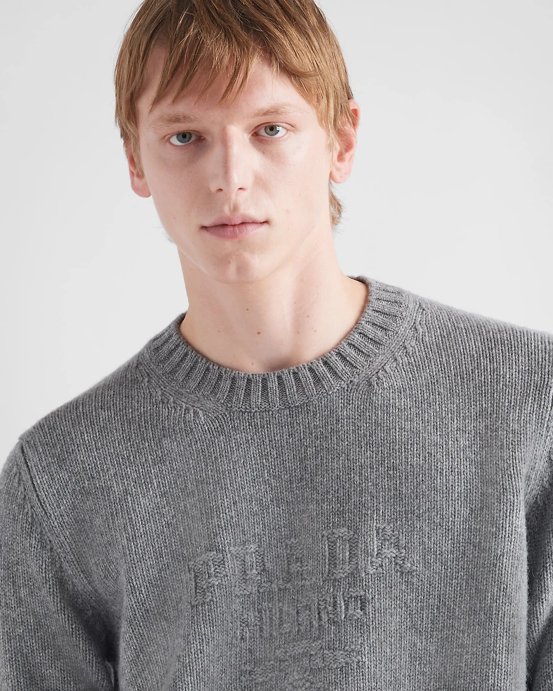 Wool and cashmere crew-neck sweater