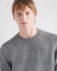 Wool and cashmere crew-neck sweater