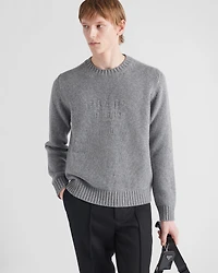 Wool and cashmere crew-neck sweater