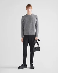 Wool and cashmere crew-neck sweater