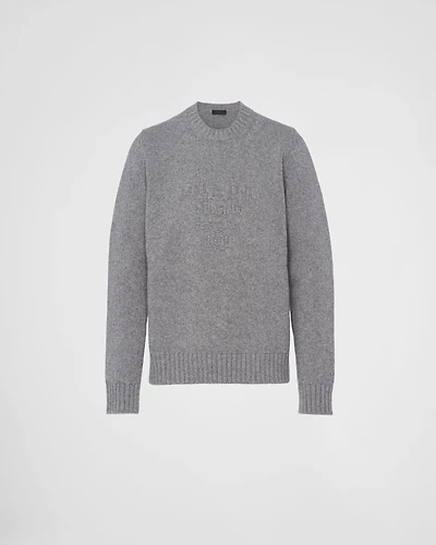 Wool and cashmere crew-neck sweater