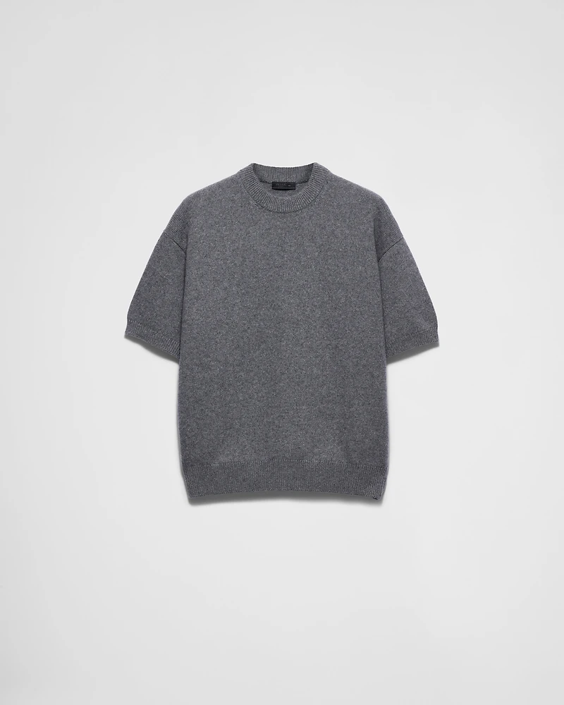Short-sleeved Re-Cashmere sweater