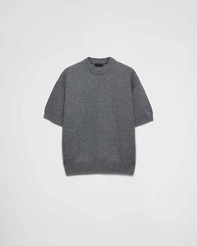 Short-sleeved Re-Cashmere sweater