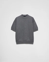 Short-sleeved Re-Cashmere sweater