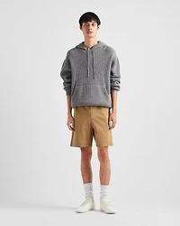 Cashmere knit hoodie