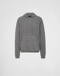 Cashmere knit hoodie