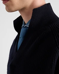 Oversized cashmere polo sweater