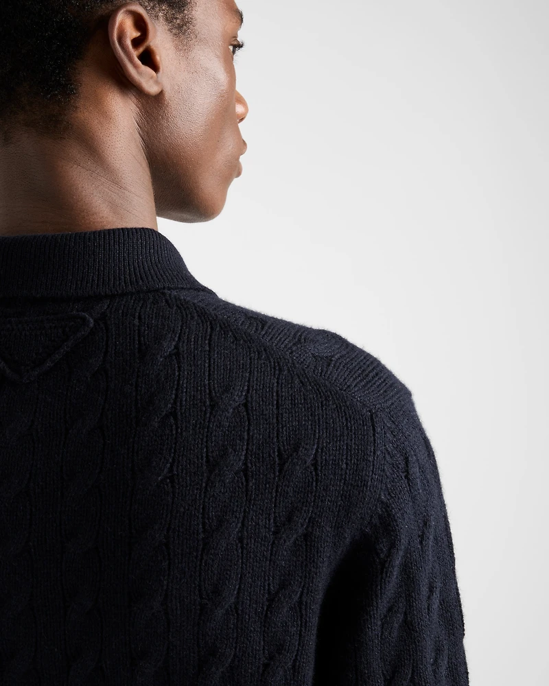 Cashmere polo shirt