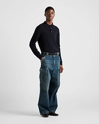 Cashmere polo shirt
