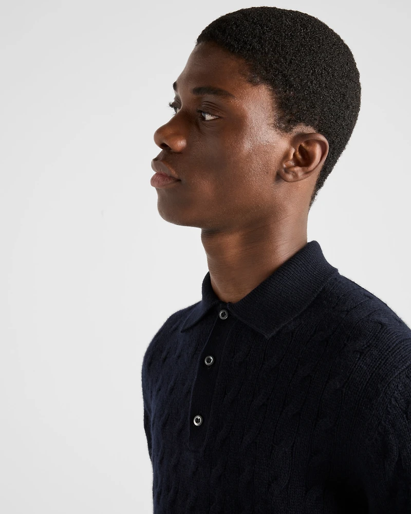 Cashmere polo shirt