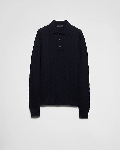 Cashmere polo shirt