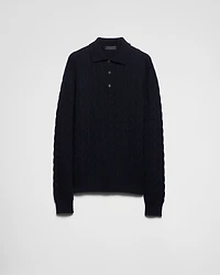 Cashmere polo shirt