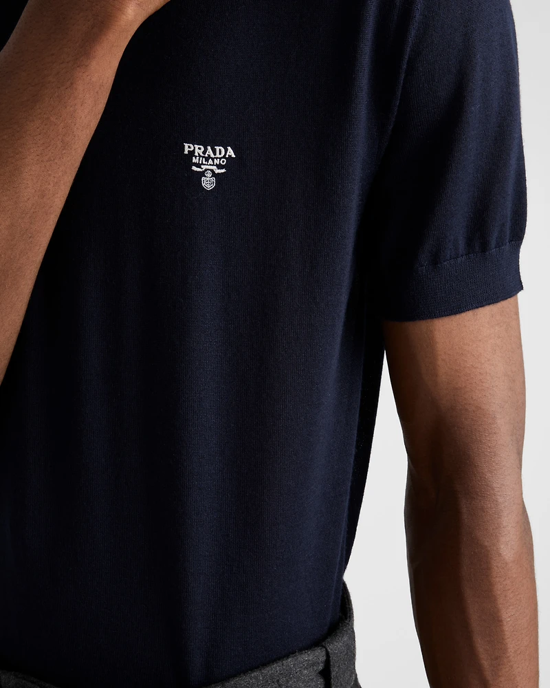 Cashmere polo shirt