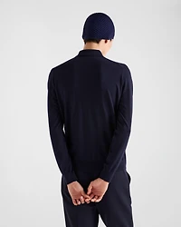 Superfine wool polo shirt