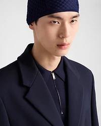 Superfine wool polo shirt
