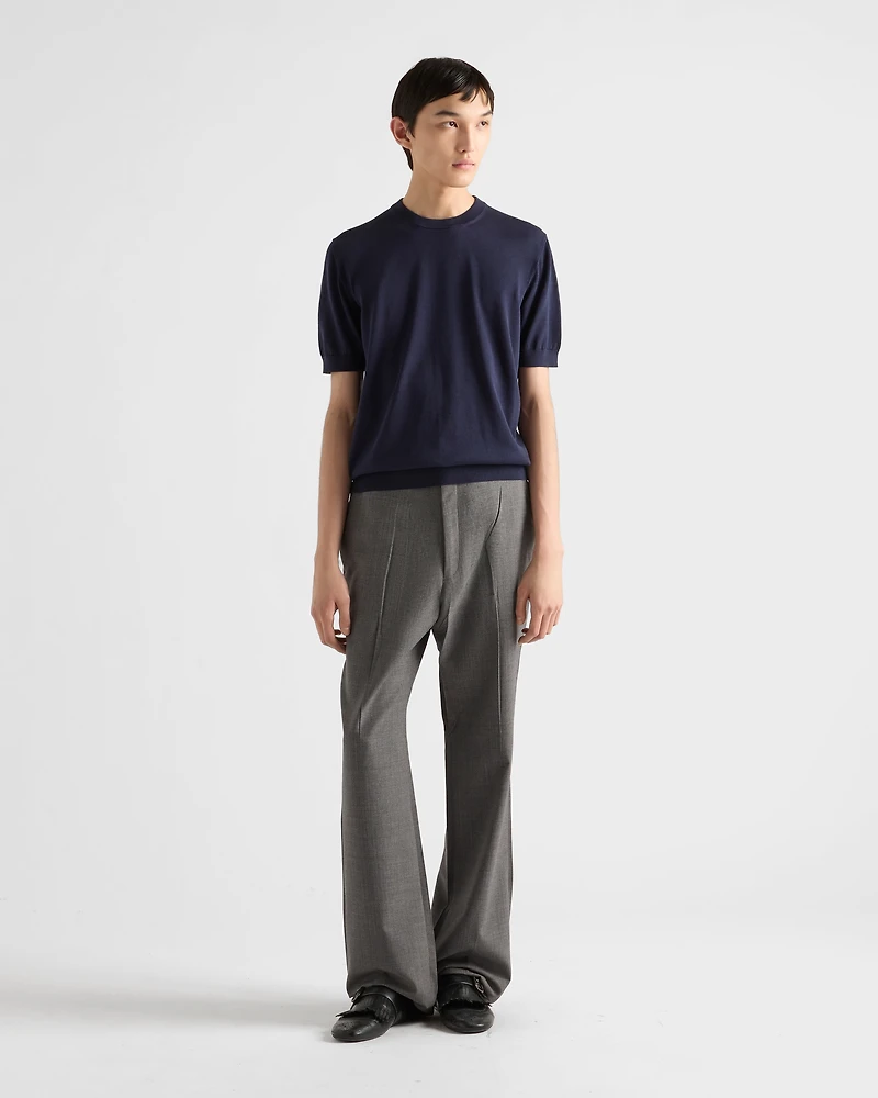 Cotton crew-neck sweater