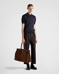 Silk polo shirt