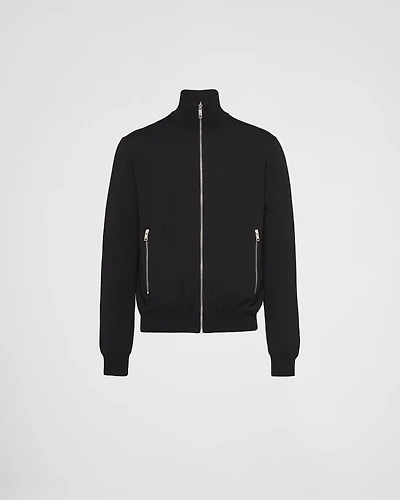 Reversible wool and Re-Nylon jacket