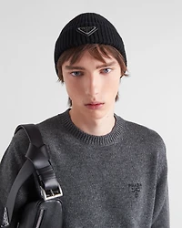 Wool and cashmere beanie