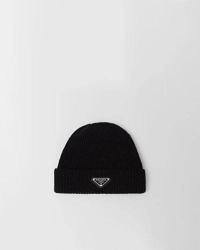 Wool and cashmere beanie