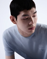 Silk and cotton crew-neck sweater