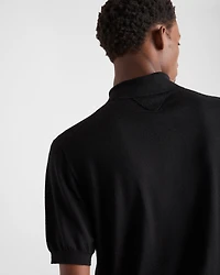 Cashmere and silk polo shirt
