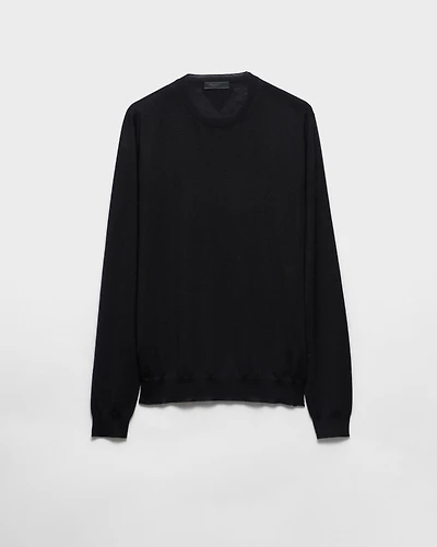 Cashmere and silk crew-neck sweater