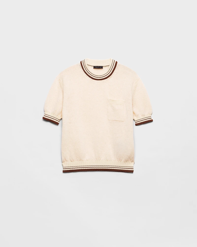 Shetland wool crew-neck sweater