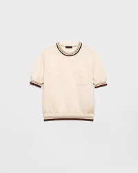 Shetland wool crew-neck sweater