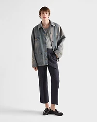 Long-sleeved cashmere and silk sweater