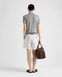 Cashmere and silk polo shirt