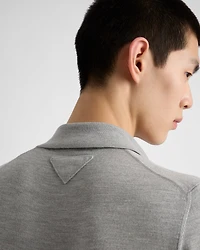 Cashmere and silk polo shirt