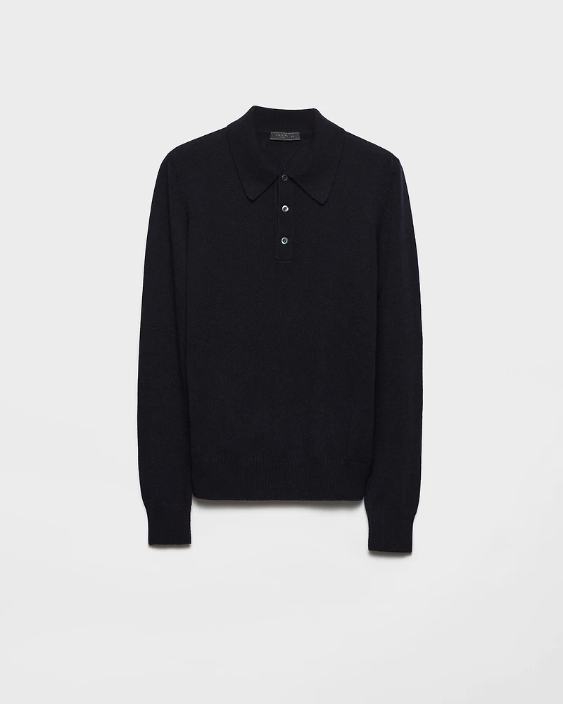 Cashmere polo shirt