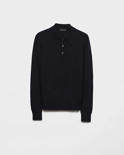 Cashmere polo shirt