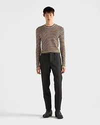 Superfine wool crew-neck sweater