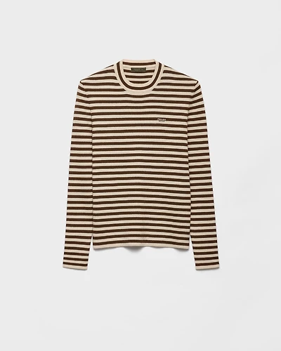 Superfine wool crew-neck sweater