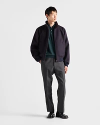 Superfine wool polo shirt