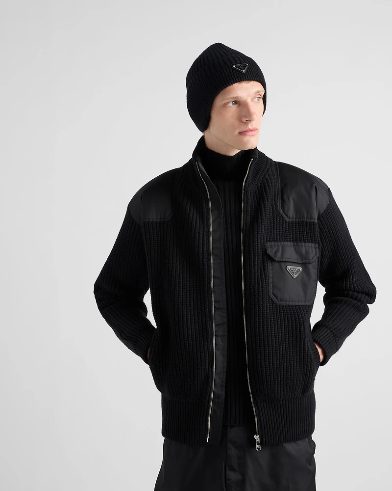 Wool and cashmere cardigan