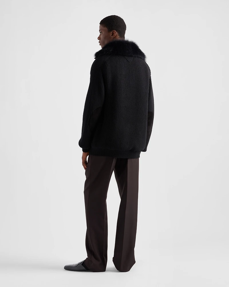 Wool and cashmere cardigan