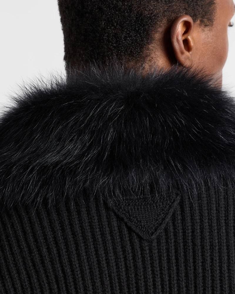 Wool and cashmere cardigan
