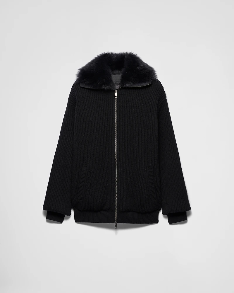 Wool and cashmere cardigan