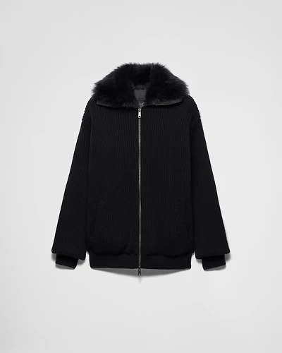 Wool and cashmere cardigan