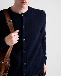 Shetland wool cardigan
