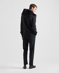 Cashmere and wool cardigan