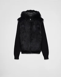 Cashmere and wool cardigan